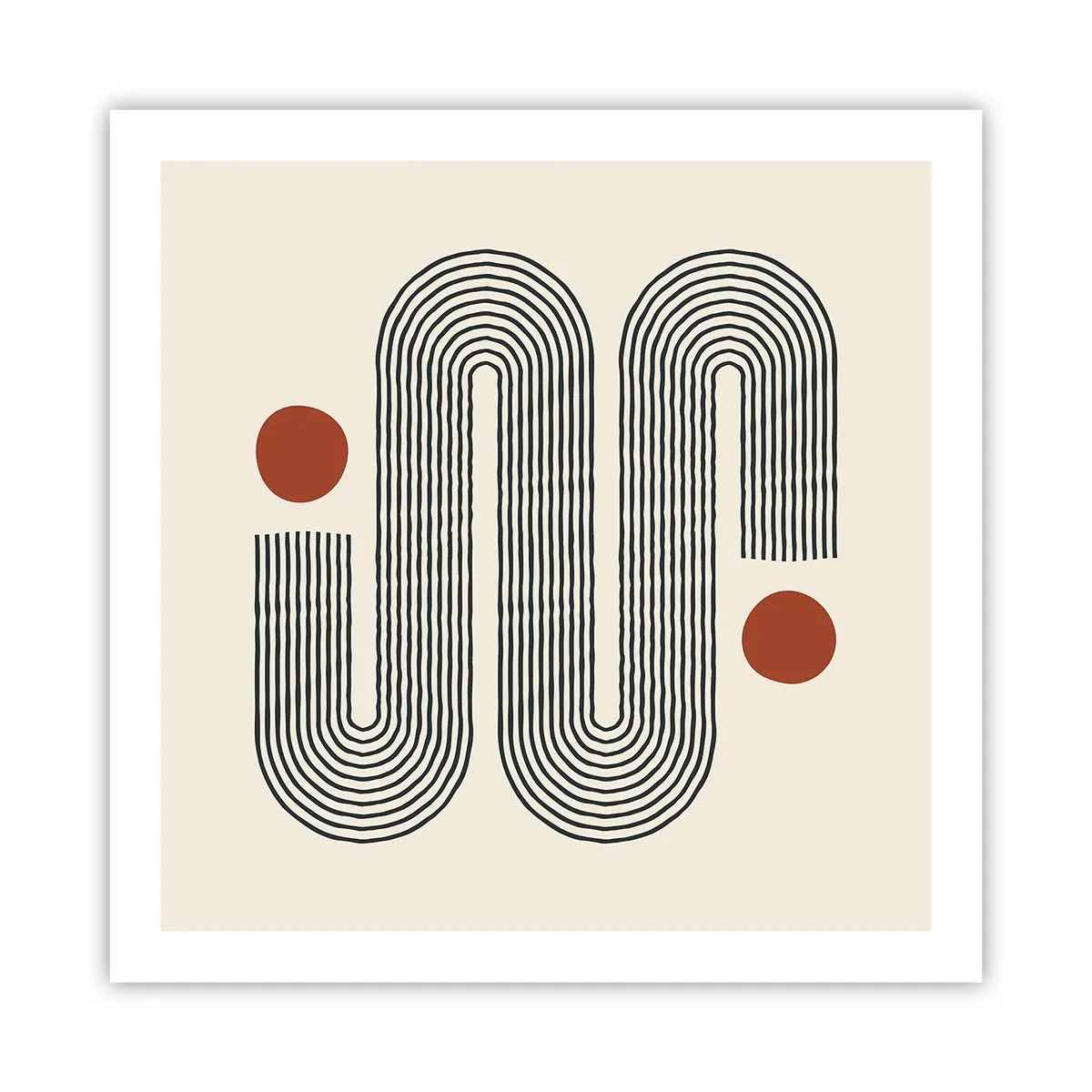 Poster - Vom Anfang bis zum Ende - 60x60 cm