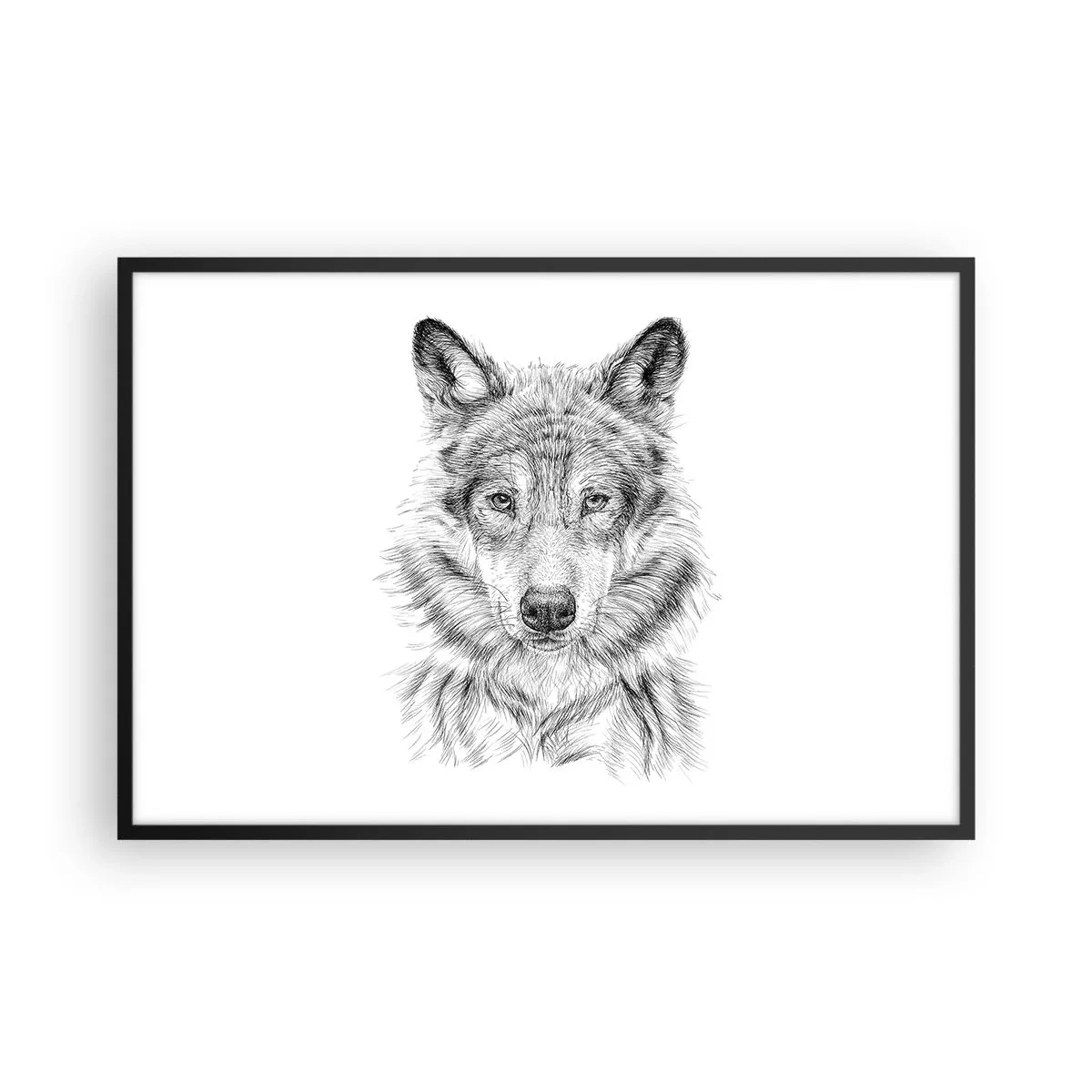 Poster in einem schwarzem Rahmen - Ein geborener Anführer - 91x61 cm