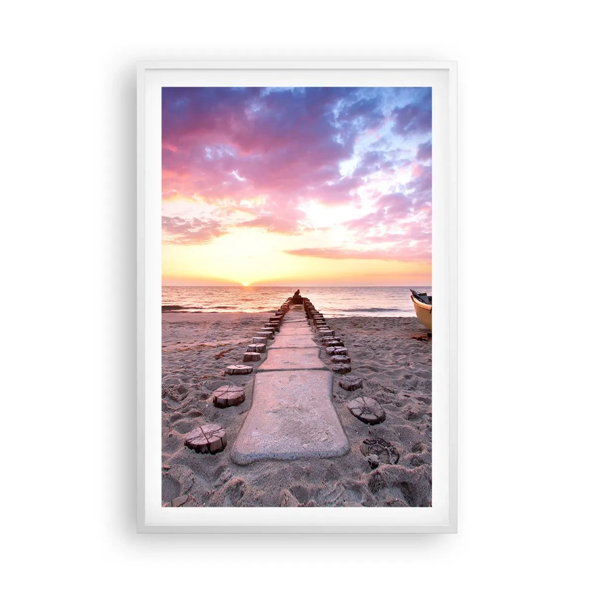 Poster in einem weißen Rahmen - Ein Moment tiefer Erfahrung - 61x91 cm