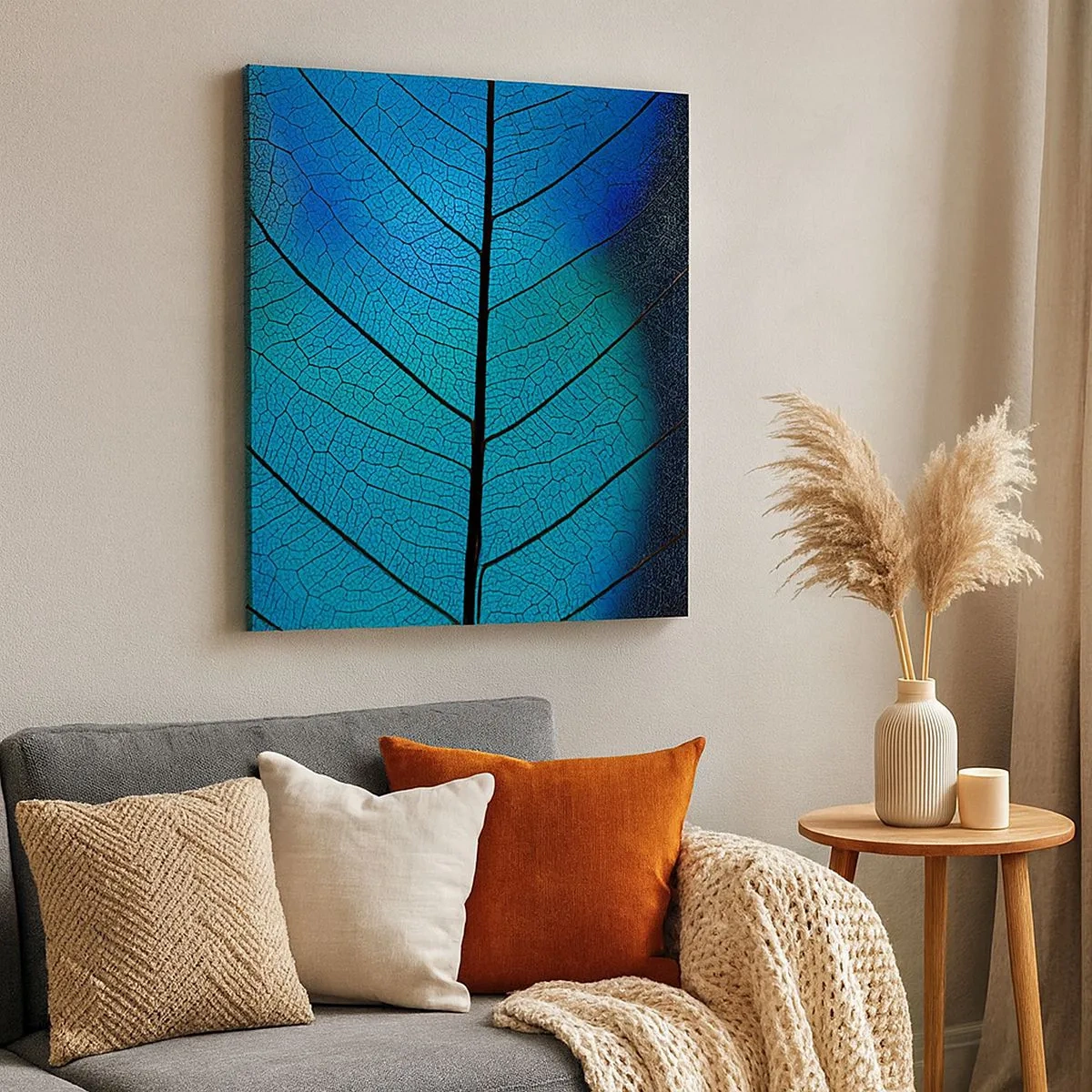 Bild auf Leinwand - Leinwandbild - Komplizierte Konstruktion - 30x30 cm