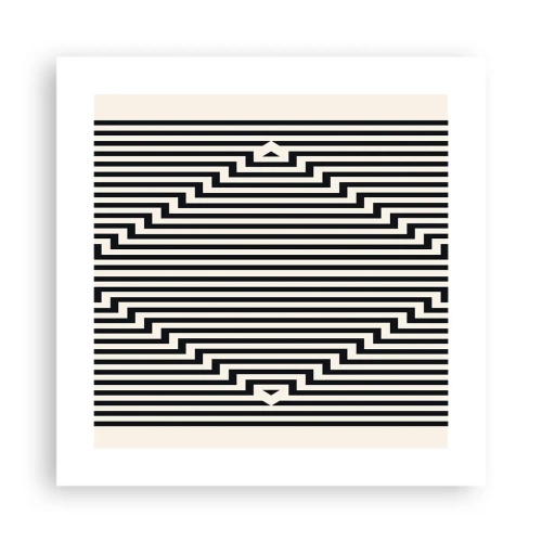 Poster - Geometrische Illusion - 40x40 cm