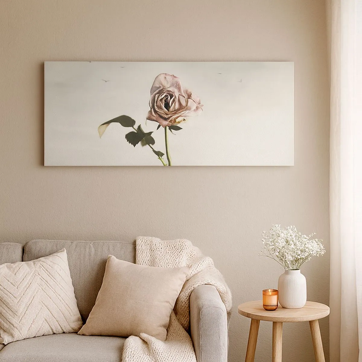 Bild auf Leinwand - Leinwandbild - Begrüßung des Frühlings - 100x40 cm