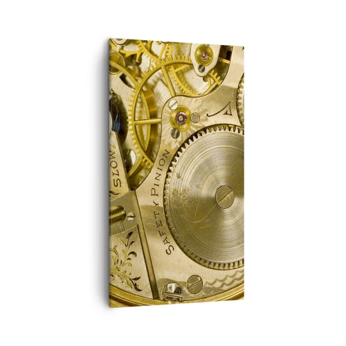 Bild auf Leinwand - Leinwandbild - Geh mit der Zeit - 45x80 cm