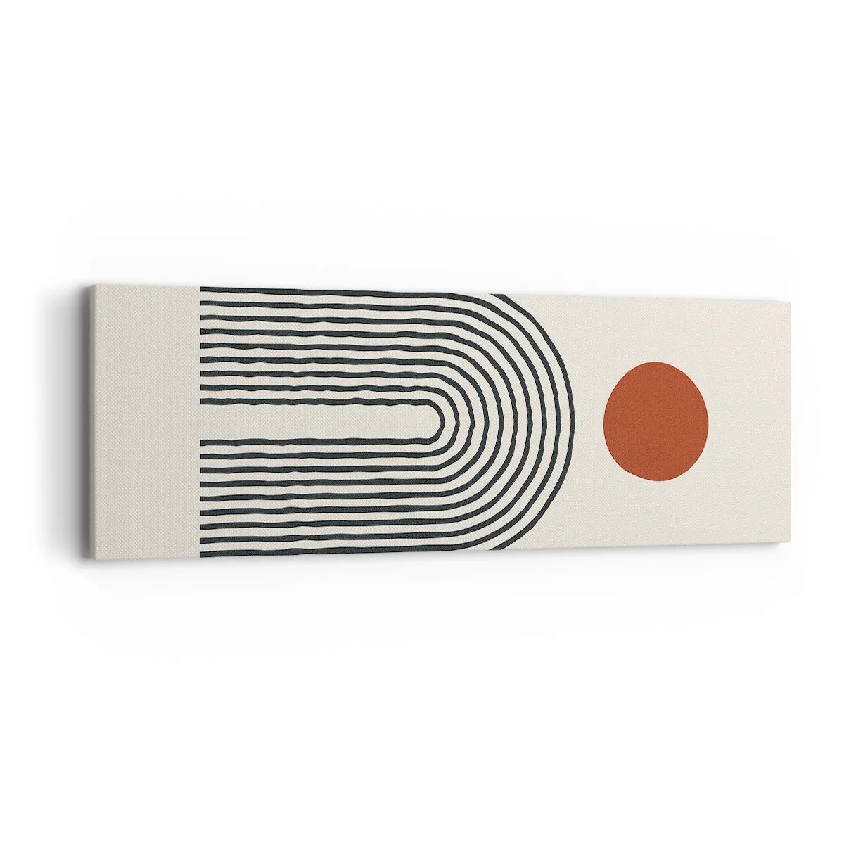 Bild auf Leinwand - Leinwandbild - Magnetismus von Formen und Farben - 90x30 cm