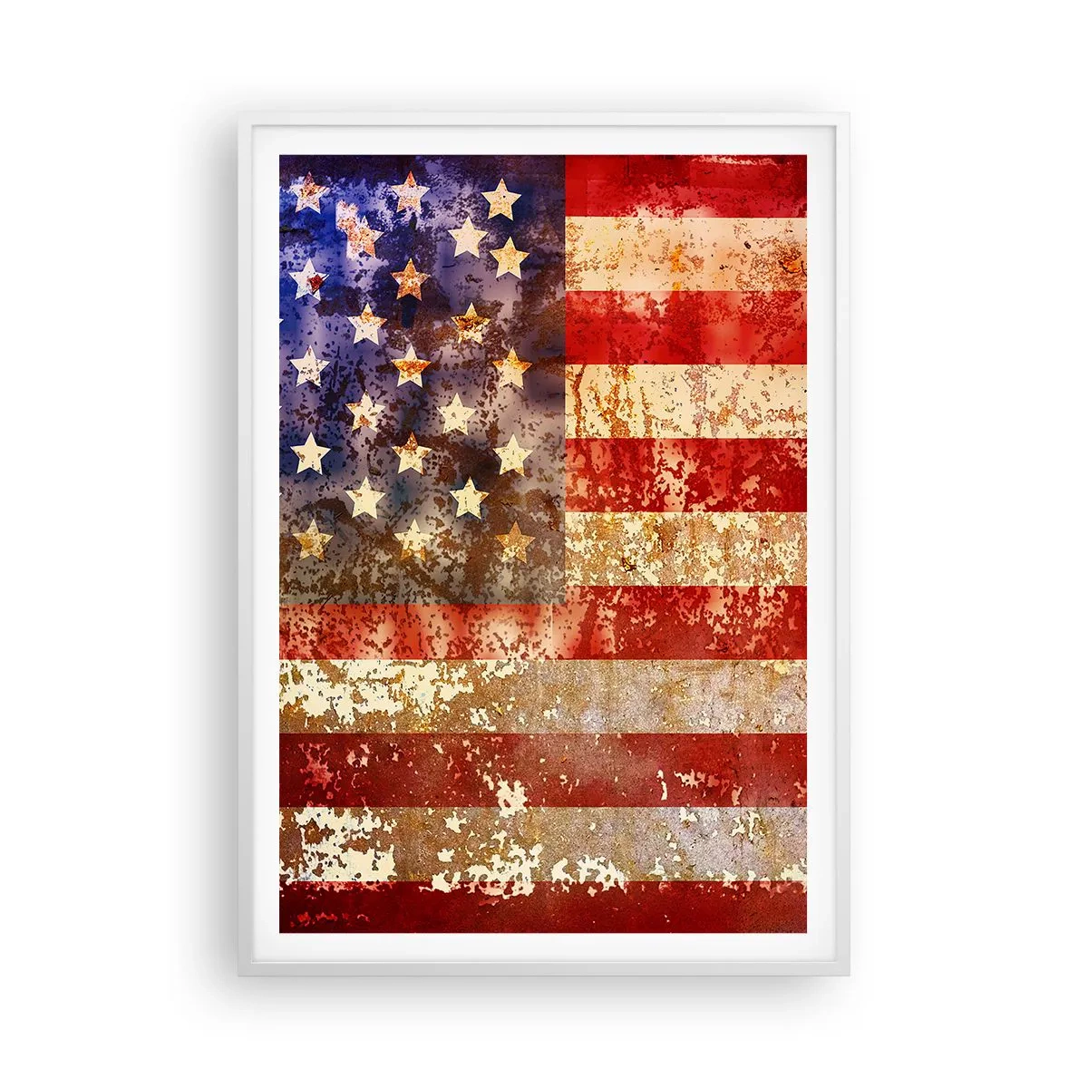 Poster in einem weißen Rahmen - Ruhm verblasst nicht - 70x100 cm