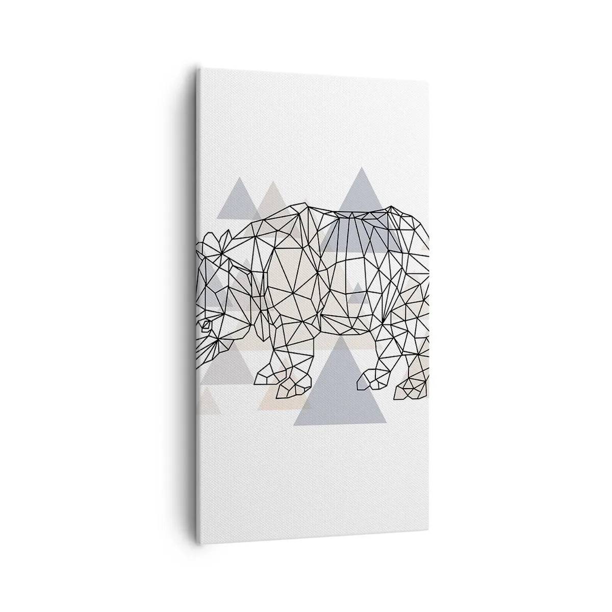 Bild auf Leinwand - Leinwandbild - Struktur der Stärke - 55x100 cm