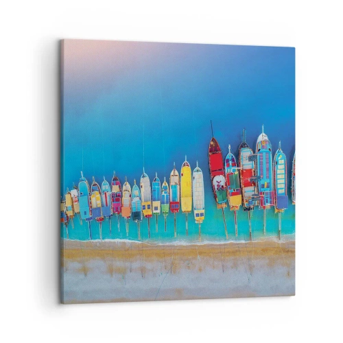 Bild auf Leinwand - Leinwandbild - Aus der Vogelperspektive - 50x50 cm