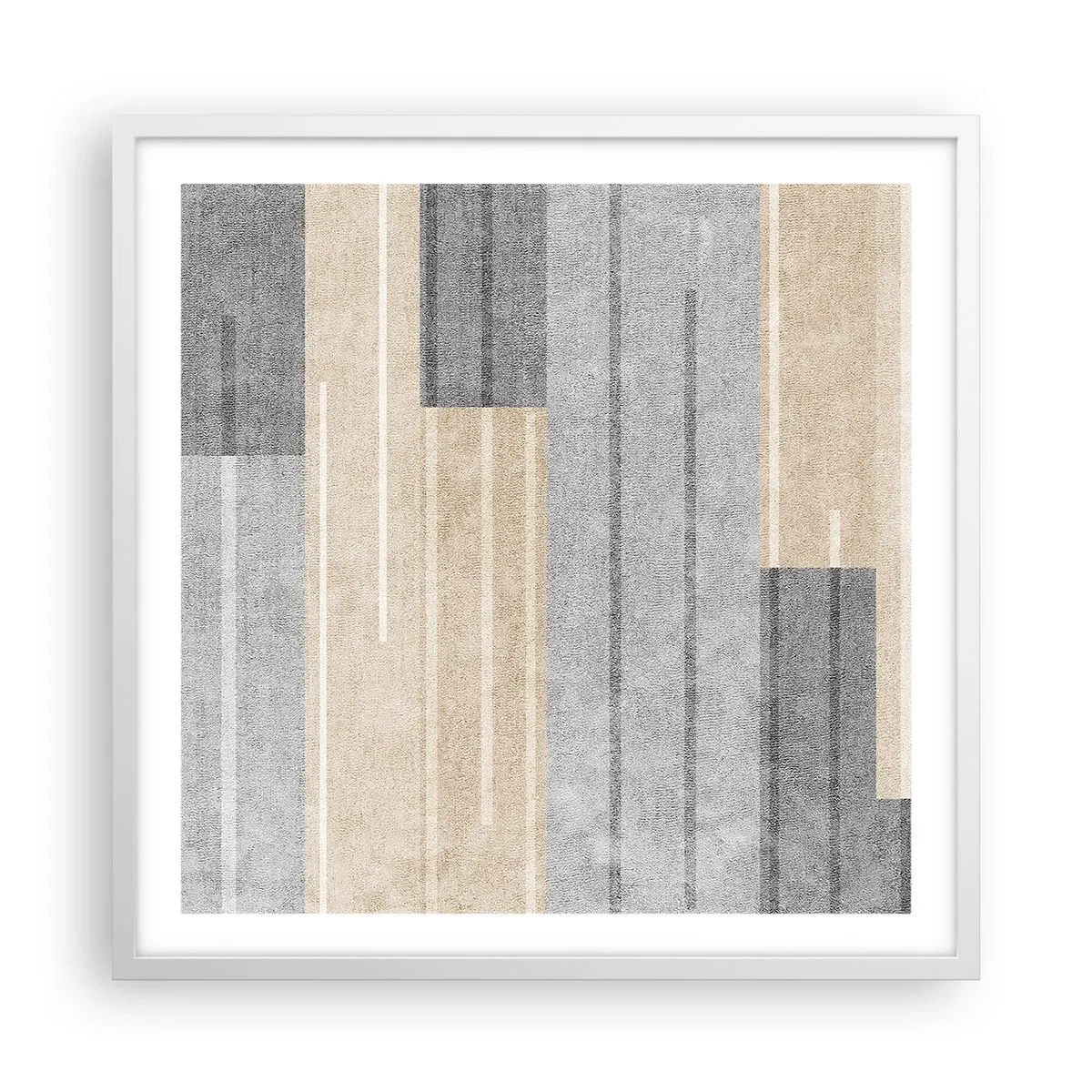 Poster in einem weißen Rahmen - Komposition: Vertikal halten - 60x60 cm