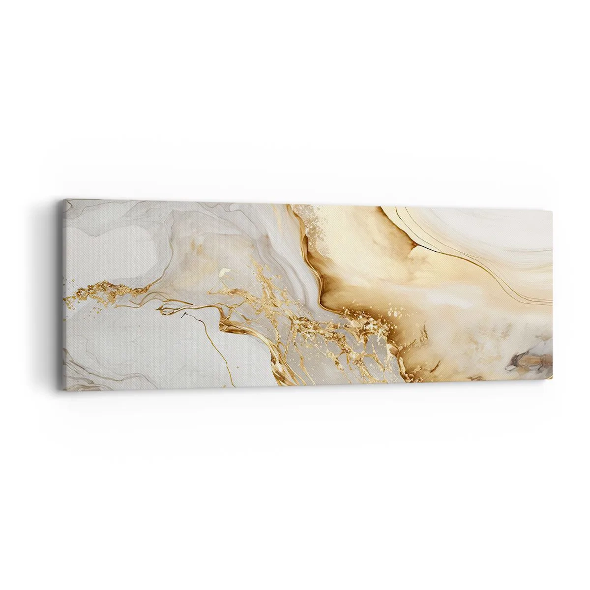 Bild auf Leinwand - Leinwandbild - Abstraktion: Schönheit und Güte - 90x30 cm