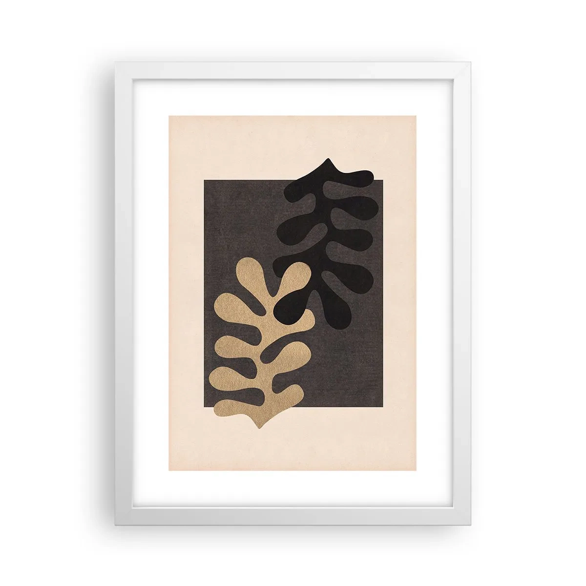 Poster in einem weißen Rahmen - Abwesenheit und Ergänzung - 30x40 cm