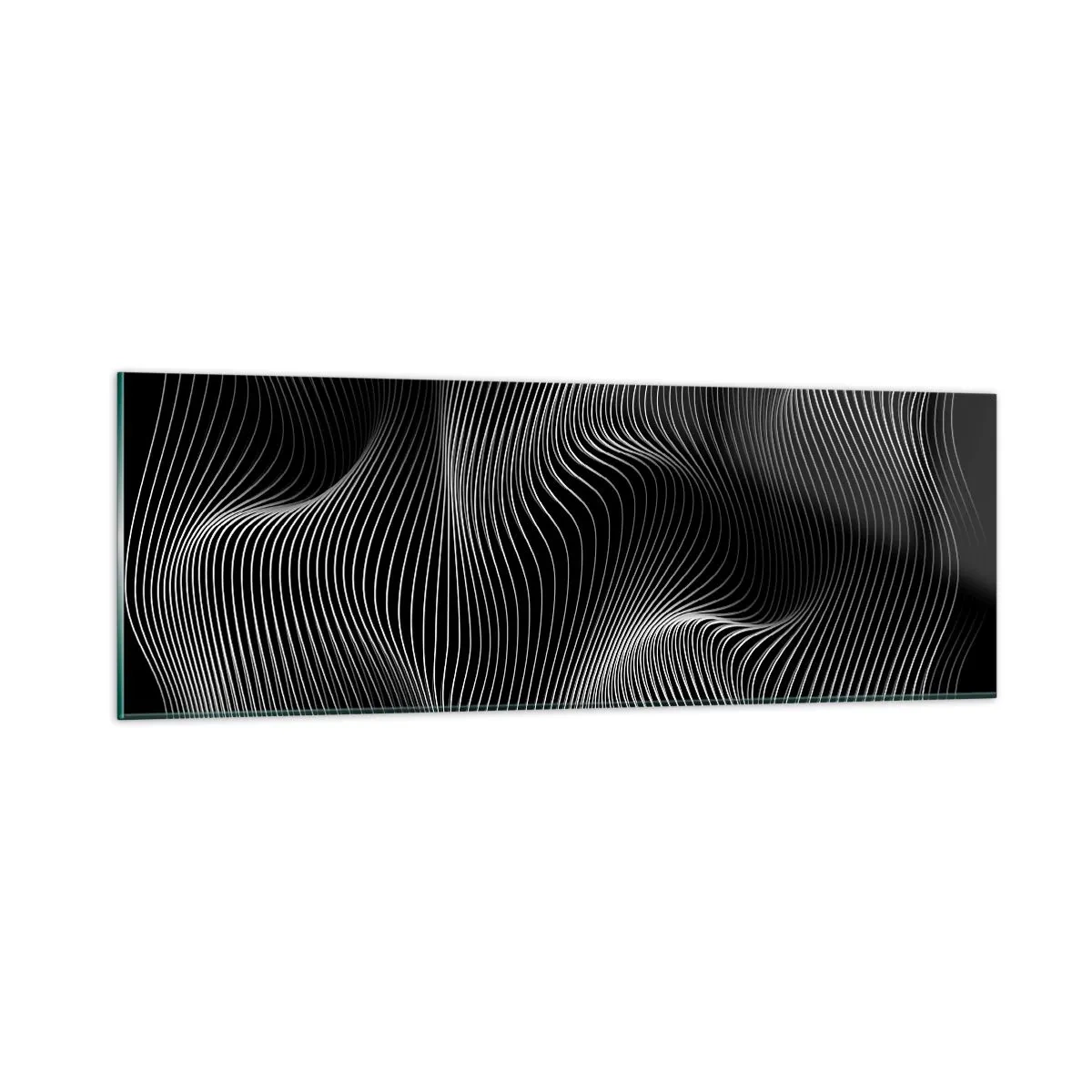 Glasbild - Bild auf glas - Lichttanz im Raum - 90x30 cm