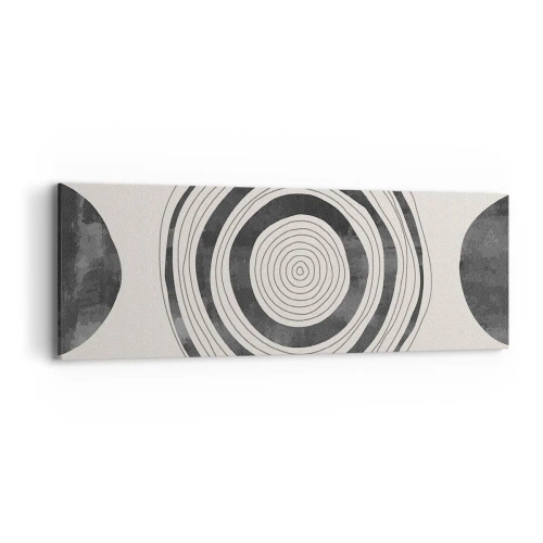 Bild auf Leinwand - Leinwandbild - Wichtig ist, was dazwischen liegt - 90x30 cm