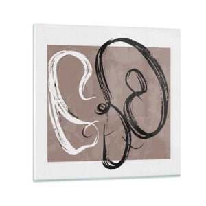 Glasbild - Bild auf glas - Komposition – die Suche nach Fülle - 50x50 cm