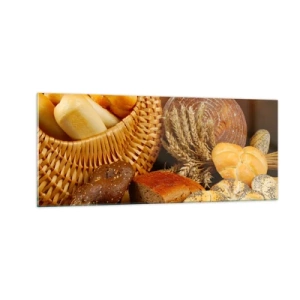 Glasbild - Bild auf glas - Wir sind wieder davongekommen - 100x40 cm