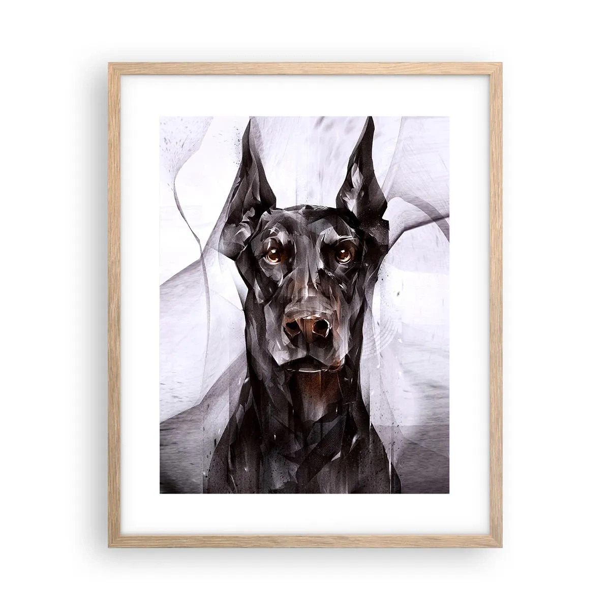 Poster in einem Rahmen aus heller Eiche - Edelgeboren - 40x50 cm