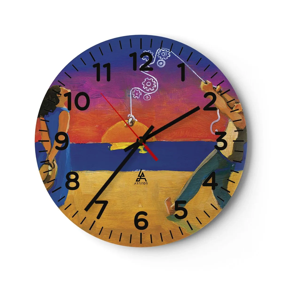 Wanduhr - Glasuhr - Mehr als ein Sternchen vom Himmel - 40x40 cm