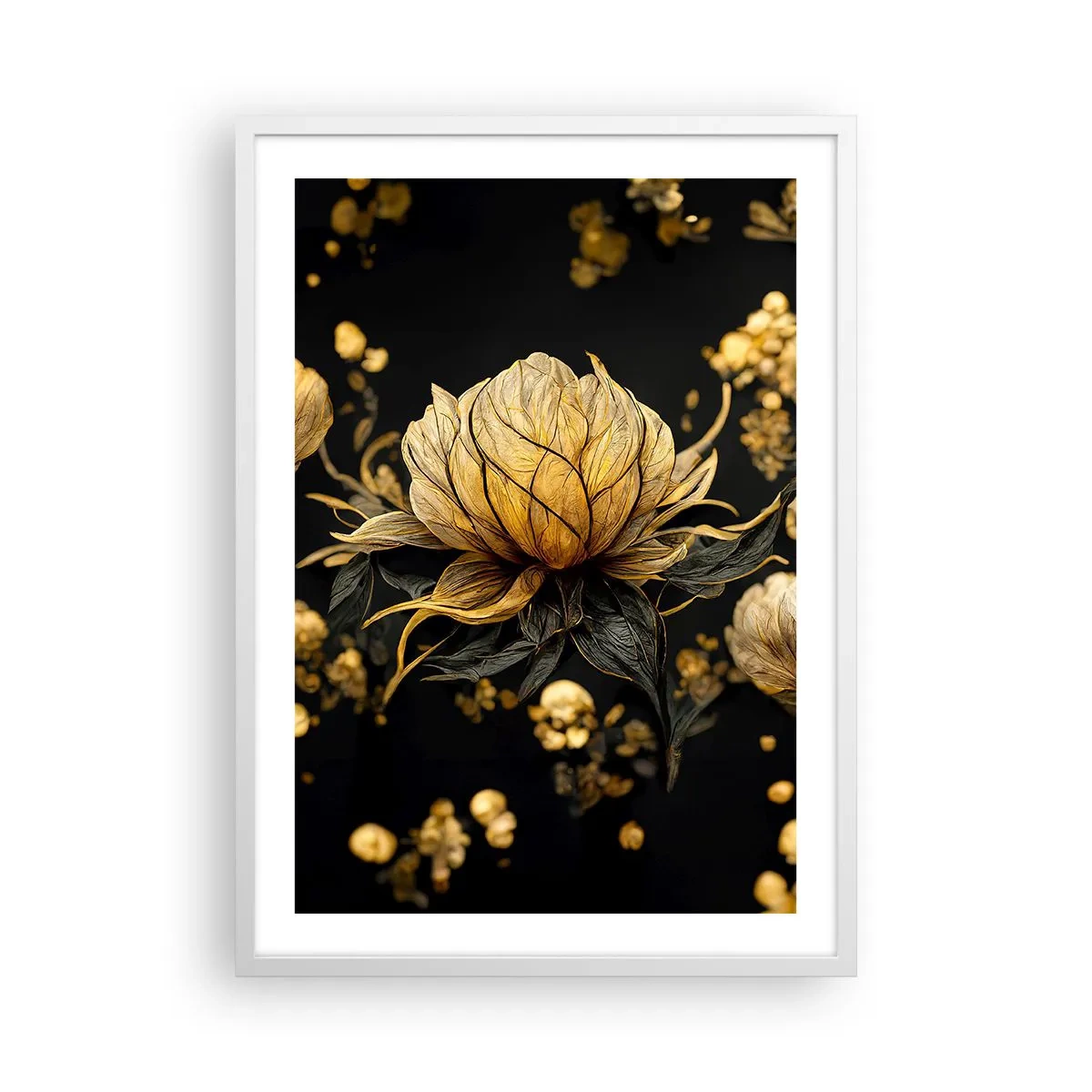 Poster in einem weißen Rahmen - Subtile Zerbrechlichkeit - 50x70 cm