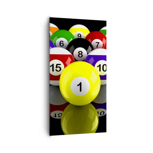 Bild auf Leinwand - Leinwandbild - Verschiedene Spielfarben - 65x120 cm