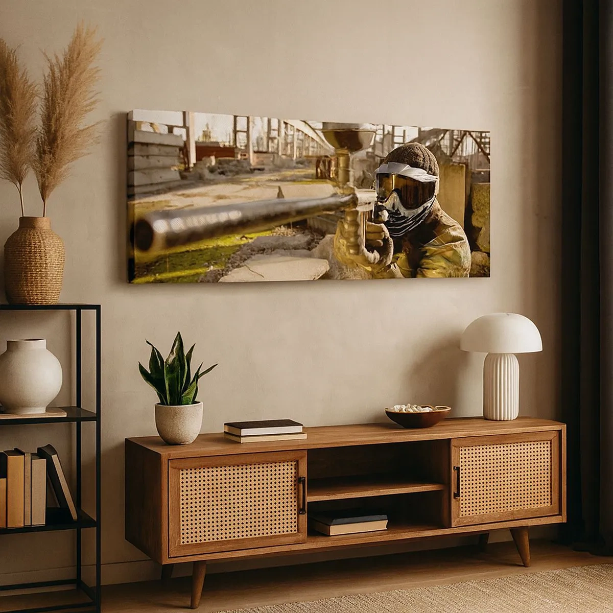 Bild auf Leinwand - Leinwandbild - Auch du kannst ein Held werden - 100x40 cm