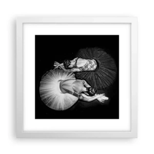 Poster in einem weißen Rahmen - Jin und Jang – perfekte Balance - 30x30 cm