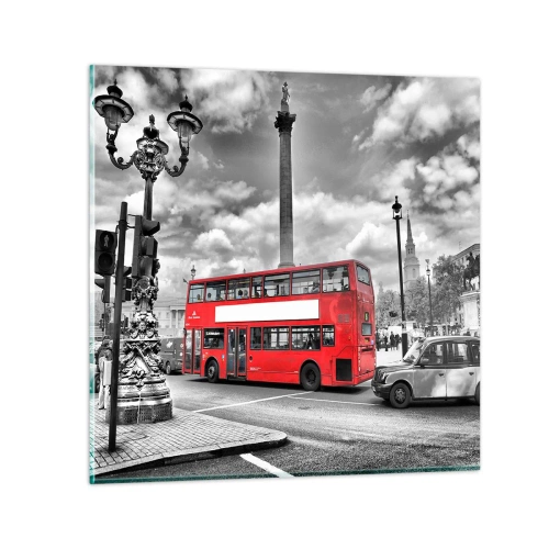 Glasbild - Bild auf glas - Der wahre Blutkreislauf der Stadt - 60x60 cm