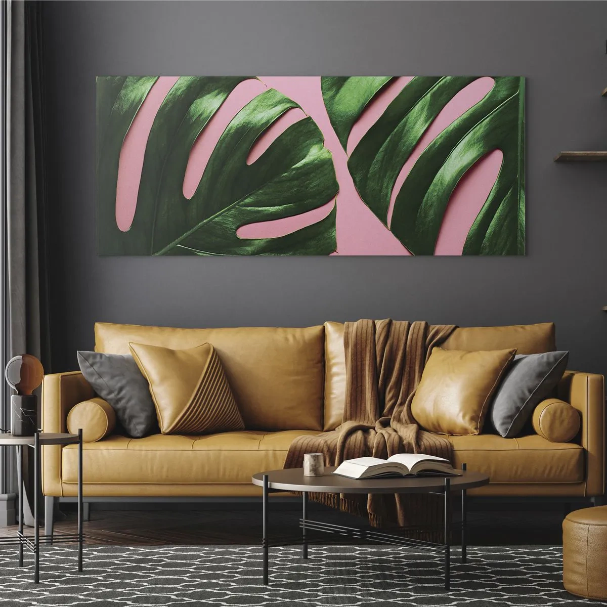 Glasbild - Bild auf glas - Rendezvous im Grünen - 100x40 cm
