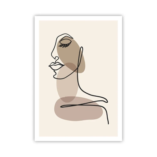 Poster - Eine gewisse Linie der Schönheit - 70x100 cm