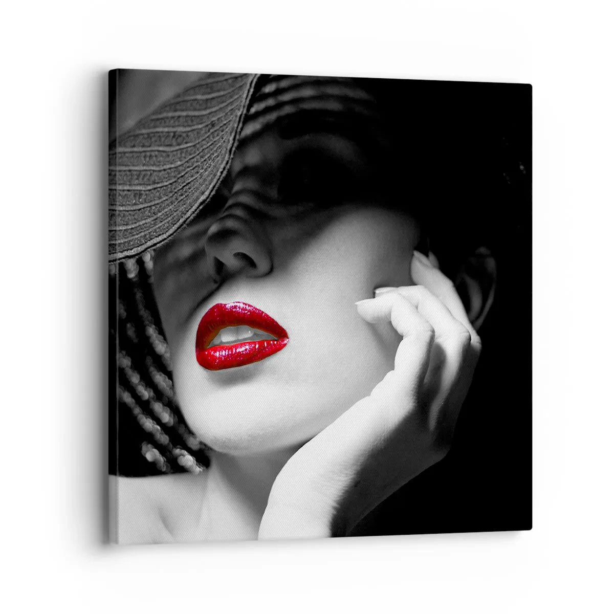 Bild auf Leinwand - Leinwandbild - Eine Studie in Scharlachrot - 30x30 cm