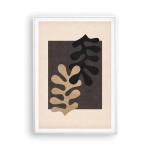 Poster in einem weißen Rahmen - Abwesenheit und Ergänzung - 70x100 cm