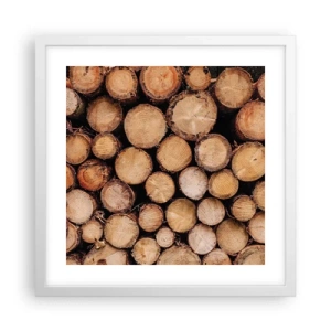 Poster in einem weißen Rahmen - Ein neuer Anfang - 40x40 cm