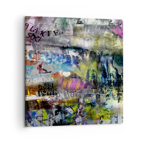 Bild auf Leinwand - Leinwandbild - Collage aus Erinnerungen - 50x50 cm