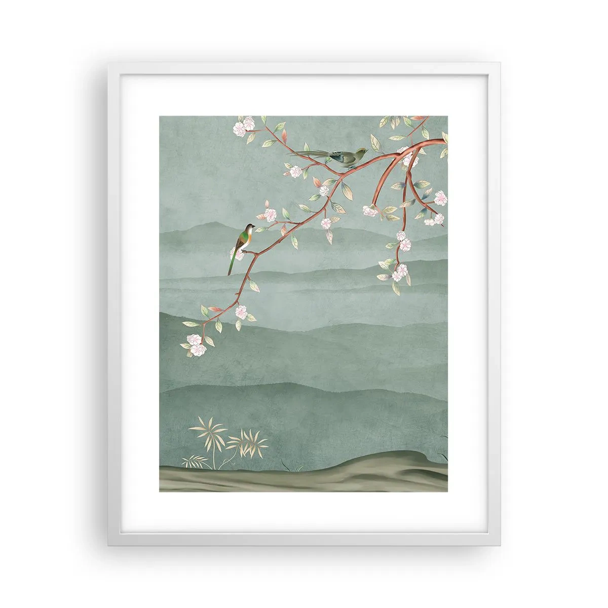 Poster in einem weißen Rahmen - Frühling, oh, du bist es - 40x50 cm