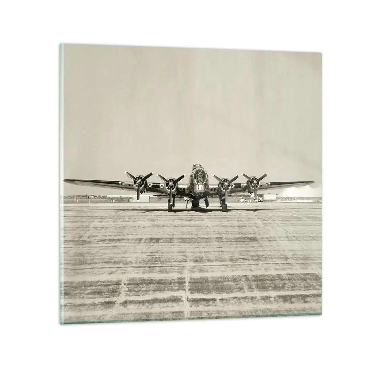 Glasbild - Bild auf glas - Wie immer bereit - 70x70 cm