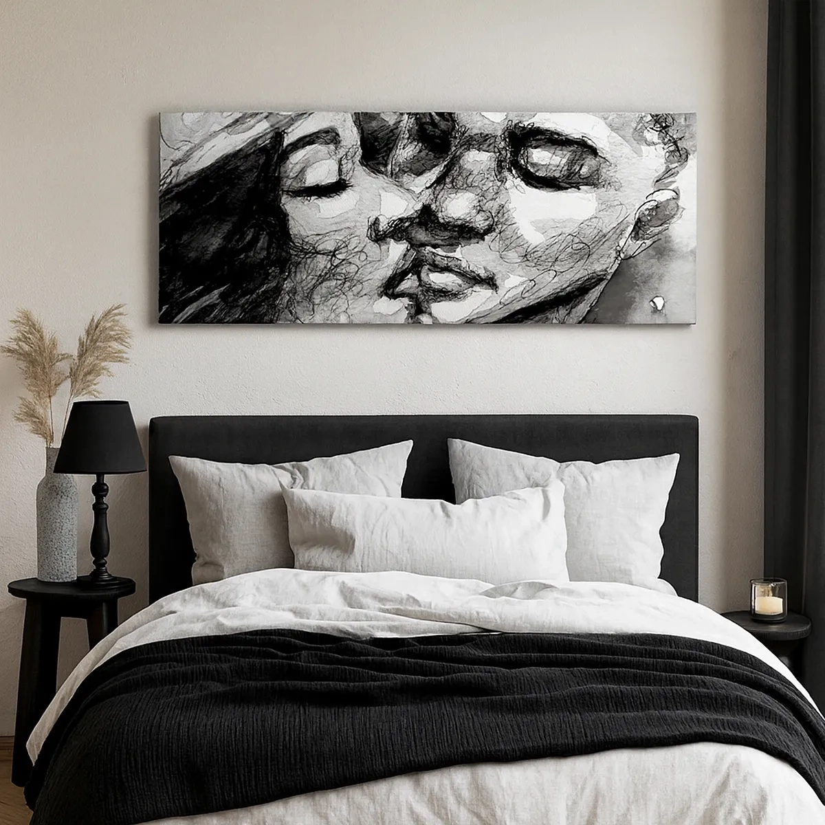 Bild auf Leinwand - Leinwandbild - Zärtlicher Moment - 30x30 cm