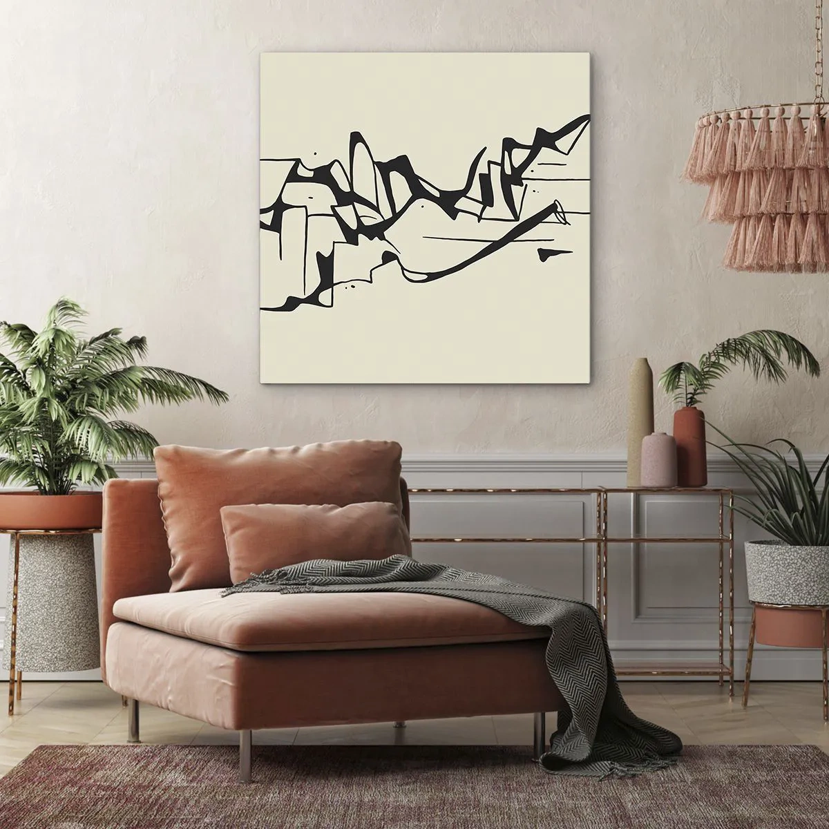 Bild auf Leinwand - Leinwandbild - Vielleicht eine Landschaft - 50x50 cm