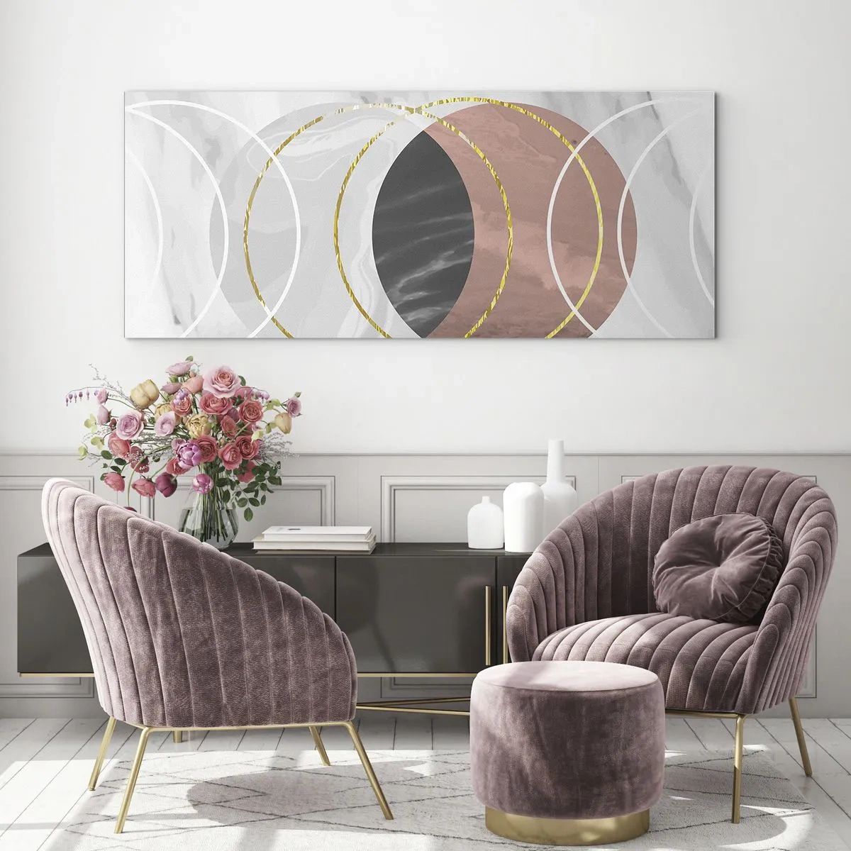 Glasbild - Bild auf glas - Musik der Sphären - 90x30 cm