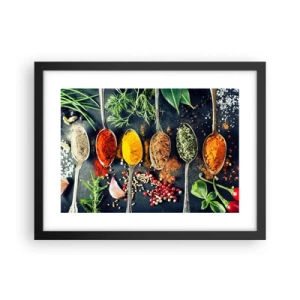 Poster in einem schwarzem Rahmen - Kulinarische Magie - 40x30 cm