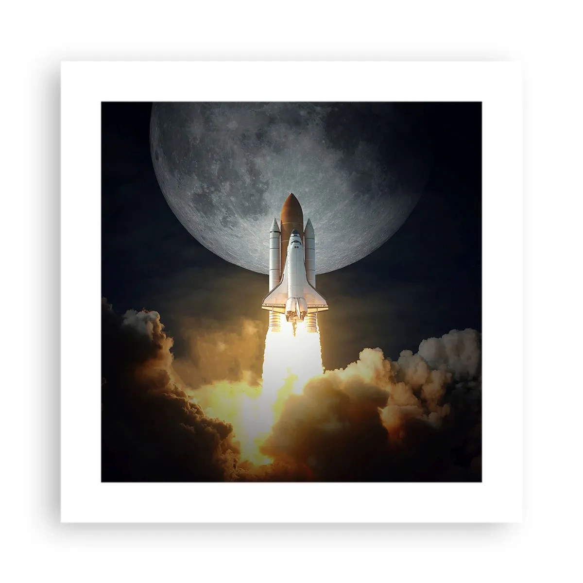 Poster - Beginn eines überirdischen Abenteuers - 40x40 cm