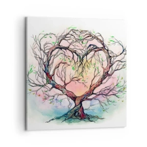 Bild auf Leinwand - Leinwandbild - Gemeinsam gegen die Stürme - 50x50 cm