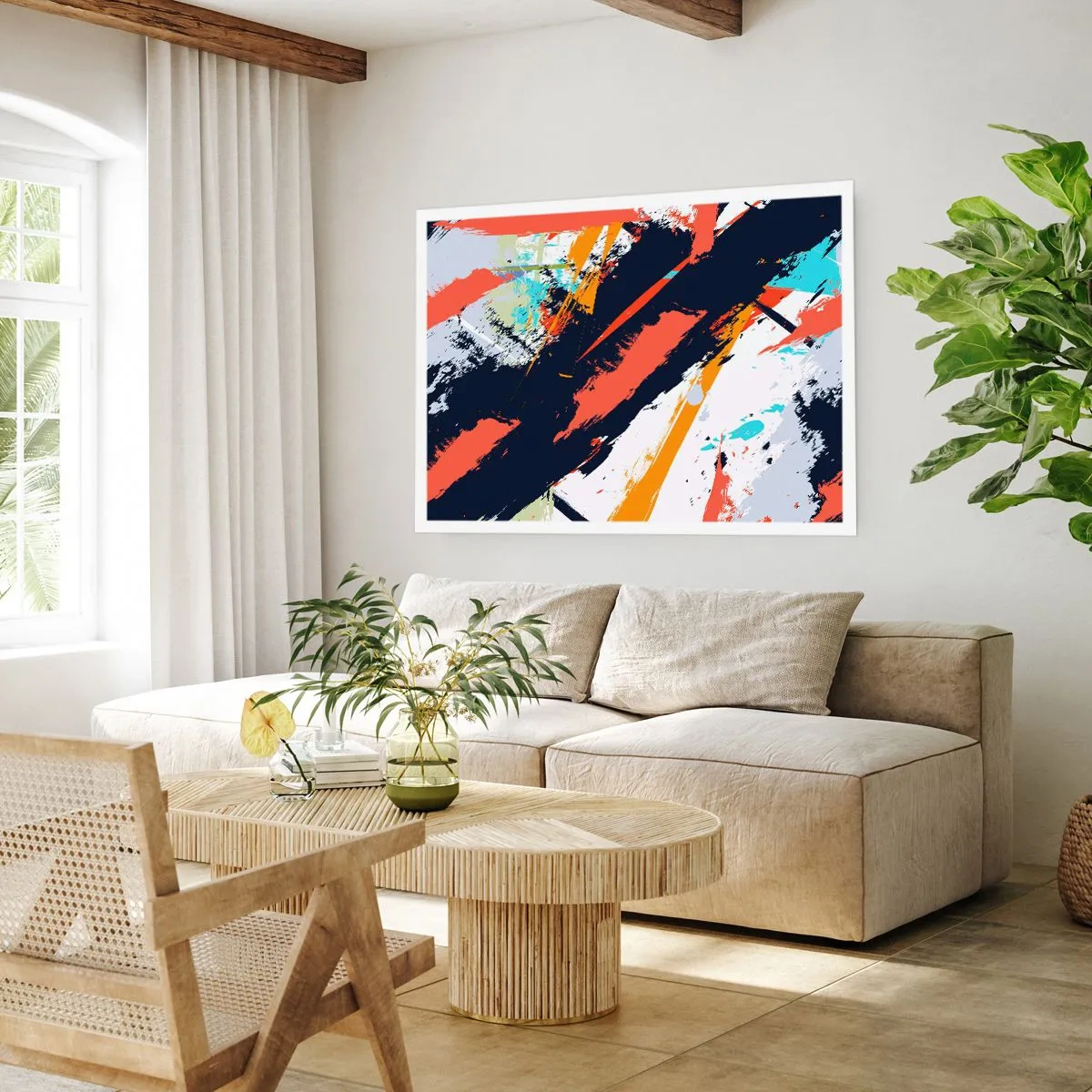 Poster - Dynamische Komposition - 91x61 cm