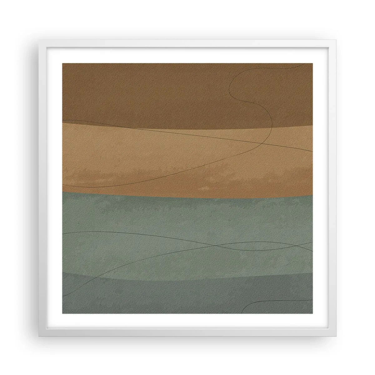 Poster in einem weißen Rahmen - Horizontale Komposition - 60x60 cm