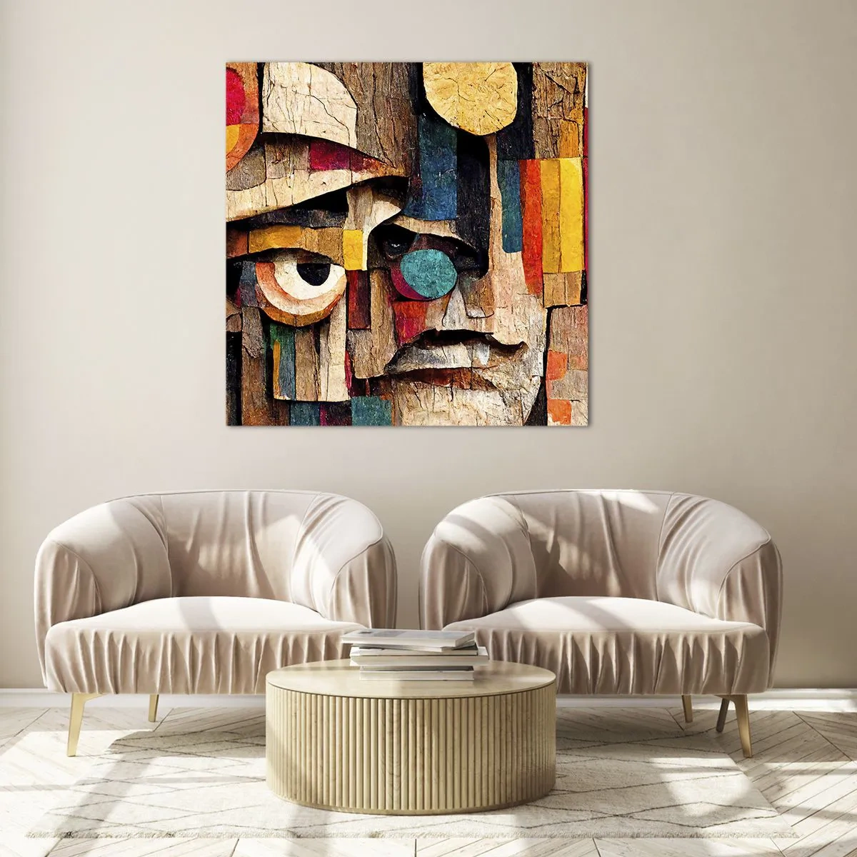 Glasbild - Bild auf glas - Ich sehe dich… - 60x60 cm