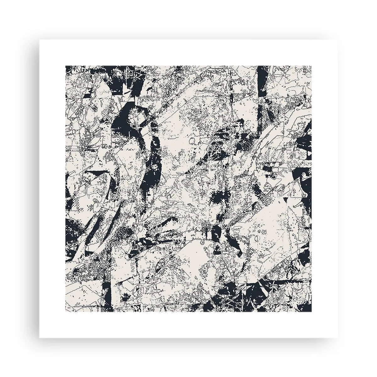 Poster - Durchdringung der Gegensätze - 40x40 cm