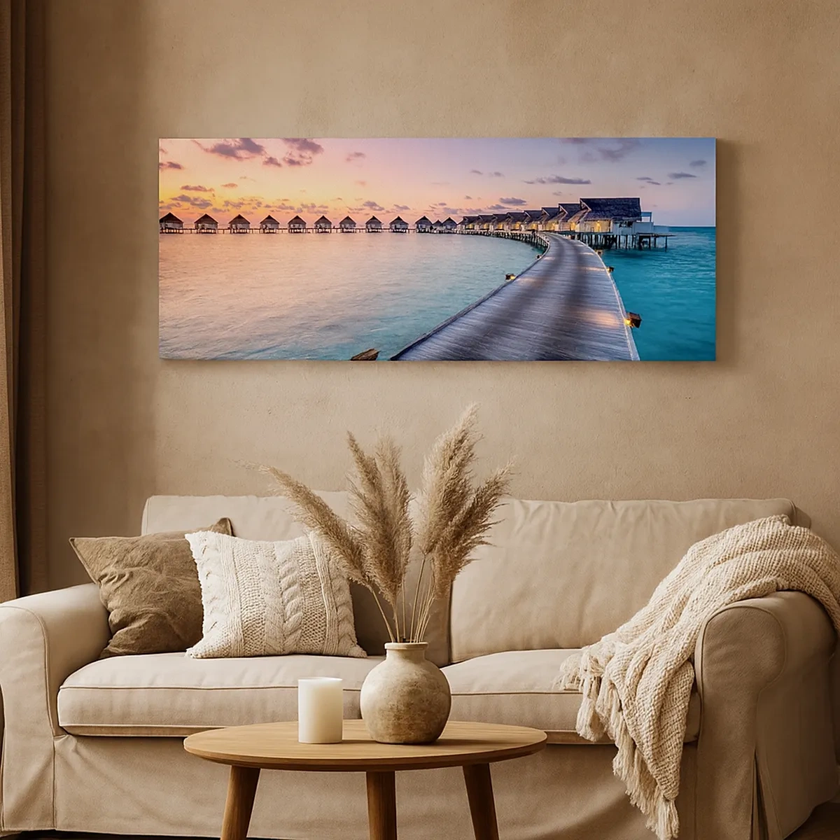 Bild auf Leinwand - Leinwandbild - Urlaub - zurück zu den Quellen - 30x30 cm