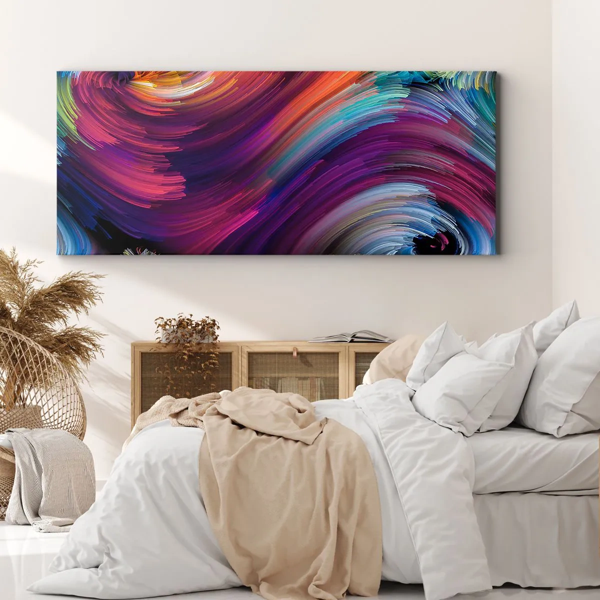 Bild auf Leinwand - Leinwandbild - Der Beginn einer neuen Welt - 90x30 cm