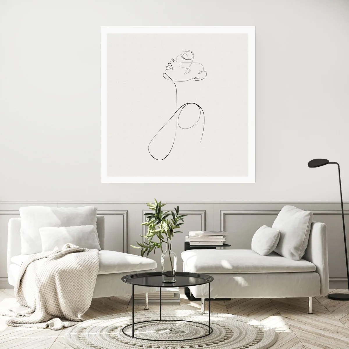 Poster - Versunken in Träumen - 30x30 cm