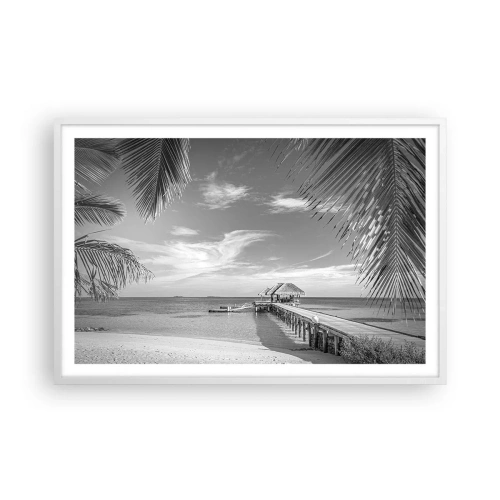 Poster in einem weißen Rahmen - Erinnerung oder Traum? - 91x61 cm