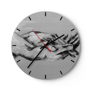 Wanduhr - Glasuhr - Anfang… - 40x40 cm
