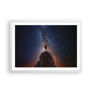 Poster in einem weißen Rahmen - Die Macht ist mit mir! - 70x50 cm