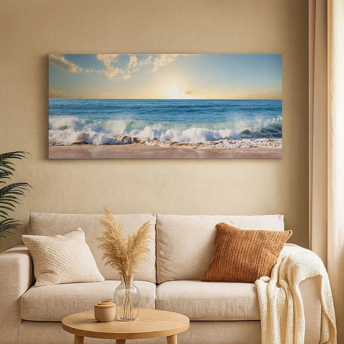 Bild auf Leinwand - Leinwandbild - Bewegung und Stille zugleich - 100x40 cm